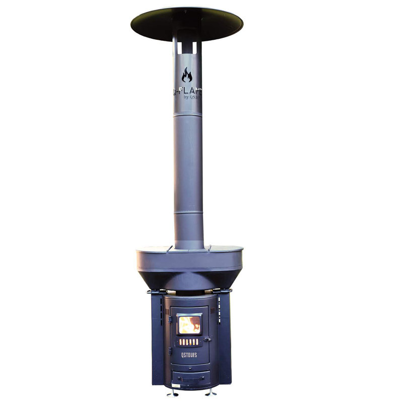 QStoves Outdoor 100,000 BTU Wood Pellets Patio Heater & Reviews Wayfair